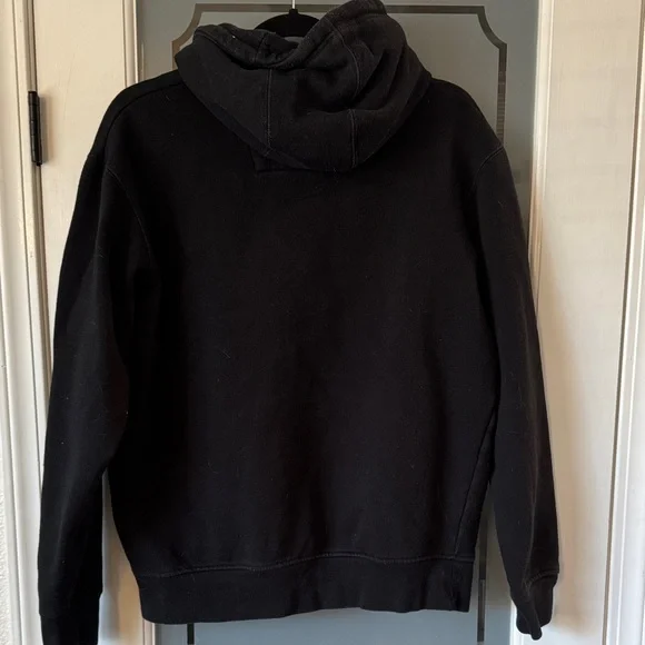 Black and Gold Men's Hoodie - Picture 3 of 4